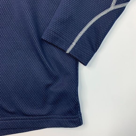 Under Armour ColdGear Sweatshirt Mens M Medium Navy Quarter Zip Outdoor Training - Picture 3 of 13